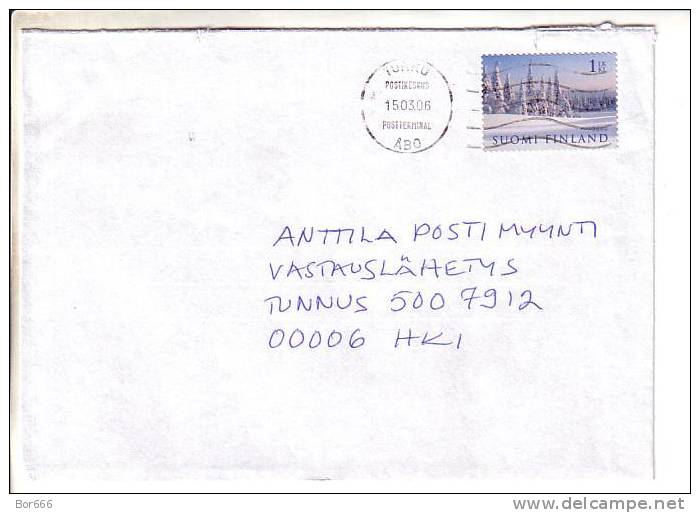 GOOD FINLAND Postal Cover 2006 - Good Stamped: Landscape - Cartas & Documentos