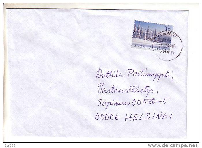 GOOD FINLAND Postal Cover 2006 - Good Stamped: Landscape - Cartas & Documentos