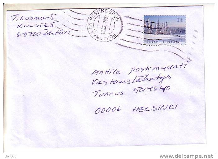 GOOD FINLAND Postal Cover 2006 - Good Stamped: Landscape - Cartas & Documentos