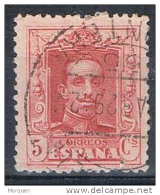 España 5 Cts Rosa Alfonso XIII, Num 312b º - Oblitérés