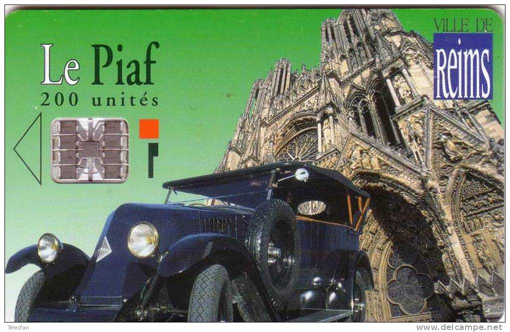 FRANCE PIAF REIMS 200U RENAULT JUVA 4 CATHEDRALE 6.98 2000 EX RARE - Volcanes