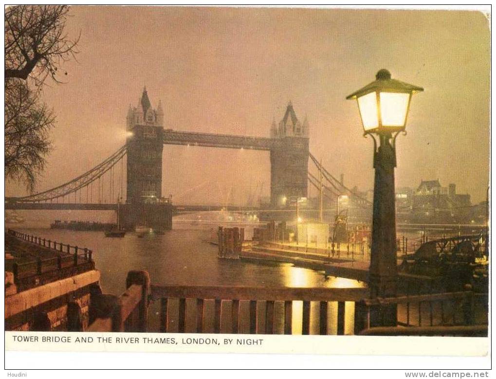 Tower Bridge And The River Thames By Night - River Thames