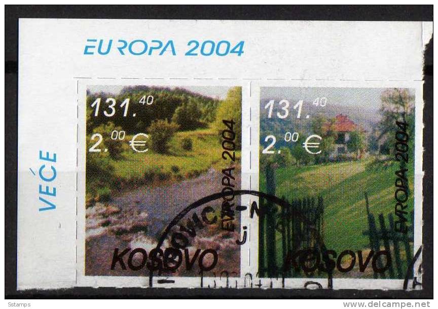 2004X    KOSOVO 2004 EUROPA CEPT JUGOSLAVIA SERBIA SET  RARO  USED CANCELLED - 2004