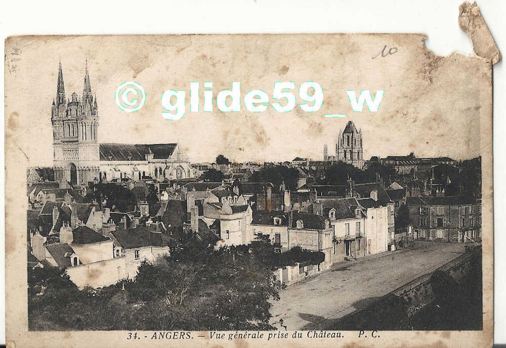 ANGERS - Vue Générale Prise Du Château - N° 34 - Angers