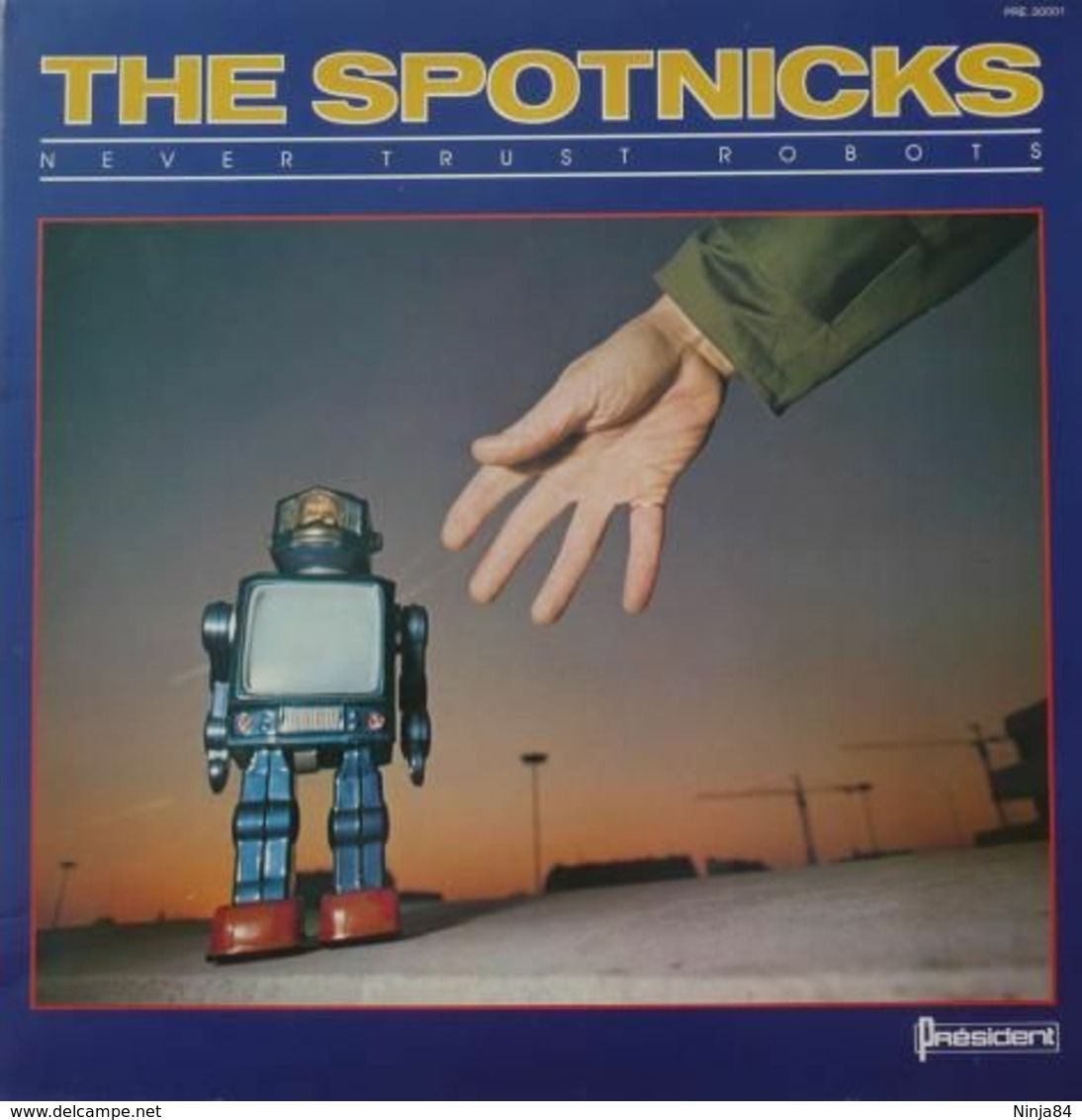 LP 33 RPM (12")  The Spotnicks  "  Never Trust Robots  " - Instrumentaal