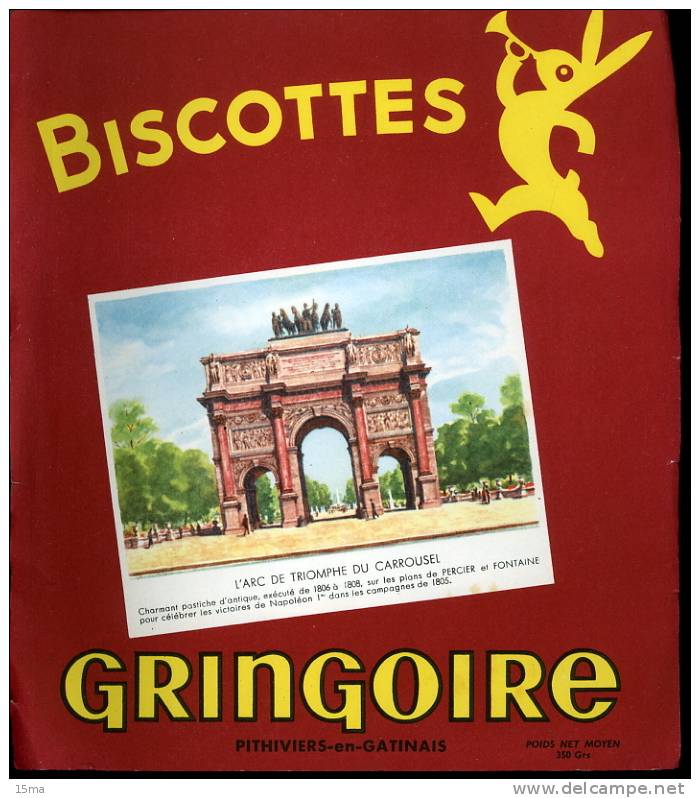 Buvard Pithiviers En Gatinais Biscottes Gringoire Jocko Journal Préféré De Tous Les Enfants Lot De 2 Buvards - Zwieback