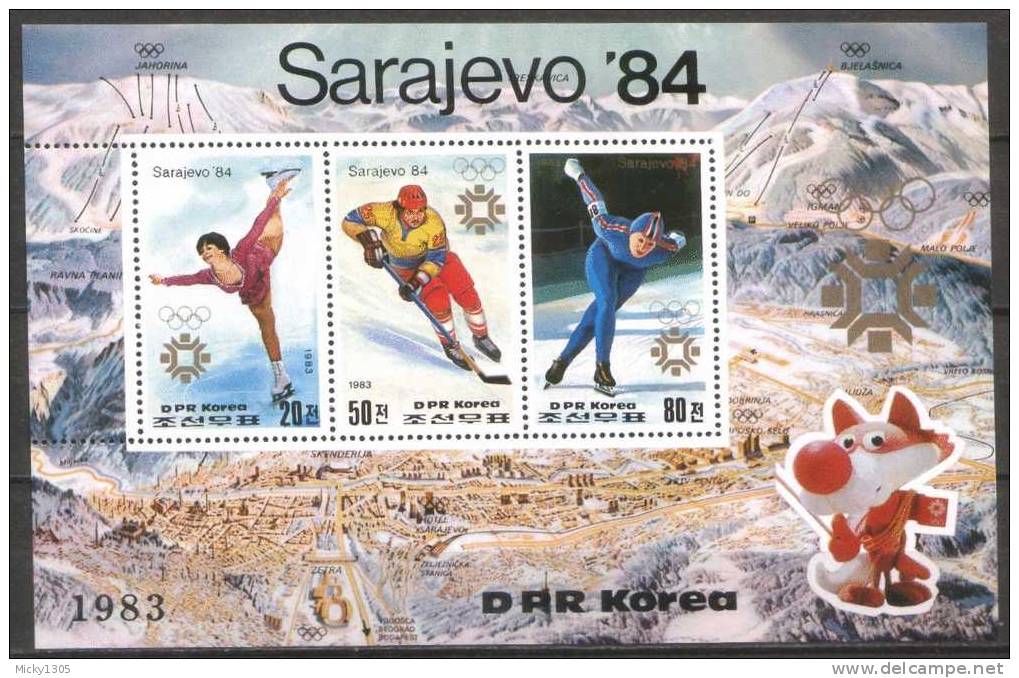 Mi-Nr Block 150 Postfrisch / MNH ** (A384) - Hiver 1984: Sarajevo