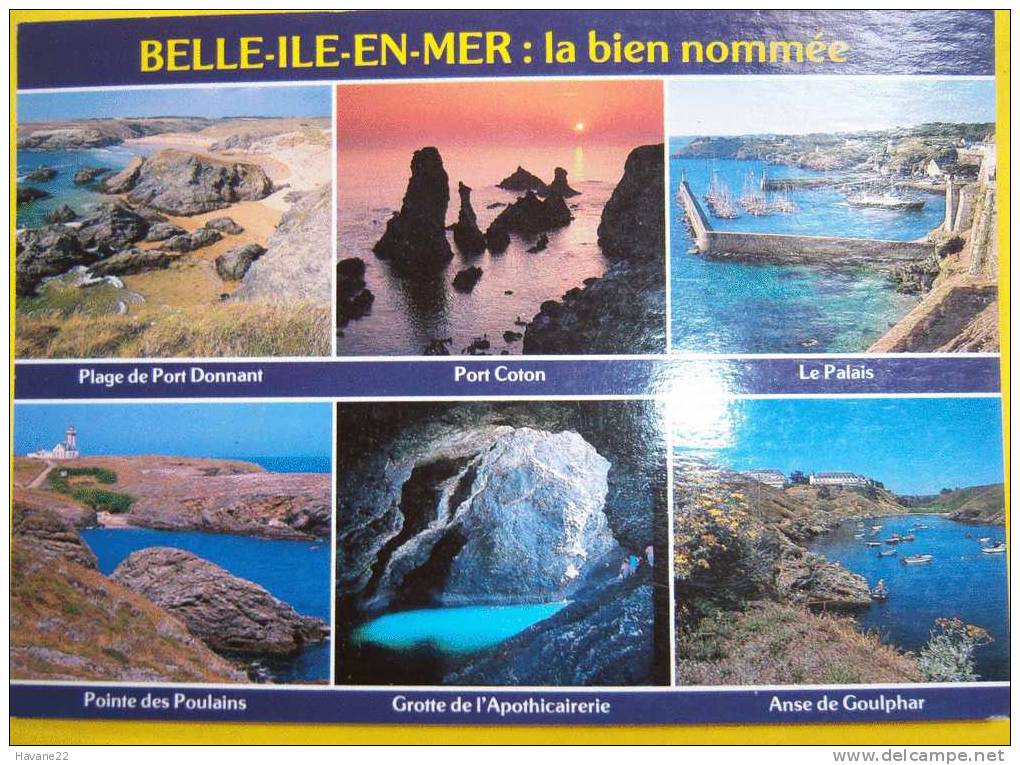 J298 56 BELLE ILE EN MER  Multi Vues - Belle Ile En Mer