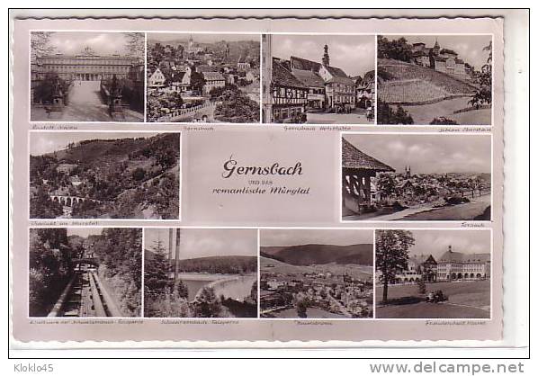 Allemagne - LOT De 2 CPA Gernsbach UND DAS Romanlische Murglat - Multivues 10 Et 6 Vues Plusieurs Villes - Laboe