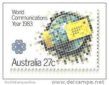 Australie, Year 1983, SG 887, World Communication Year , MNH/PF - Mint Stamps