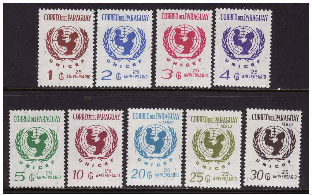 Paraguay #1414-22, F-VF Mint NH ** UNICEF - UNICEF