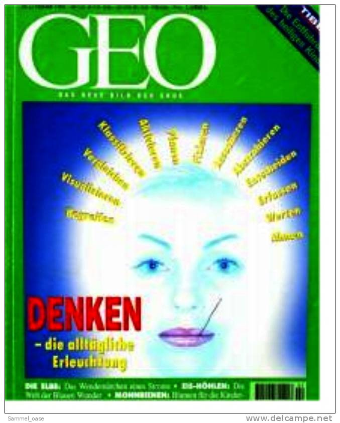 Geo Magazin  -  Nr.2  1997 ,  Denken - Die Erleuchtung  ,  EIS -HÖHLEN : Die Welt Der Blauen Wunder - Sonstige & Ohne Zuordnung