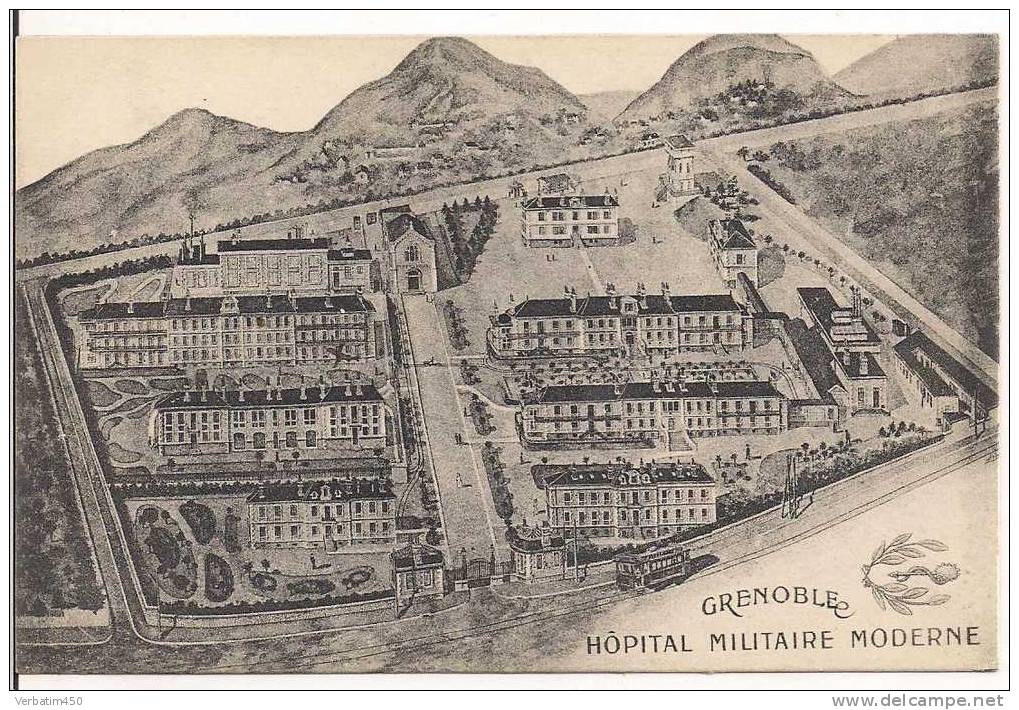 GRENOBLE..HOPITAL MILITAIRE MODERNE....1918 - Grenoble