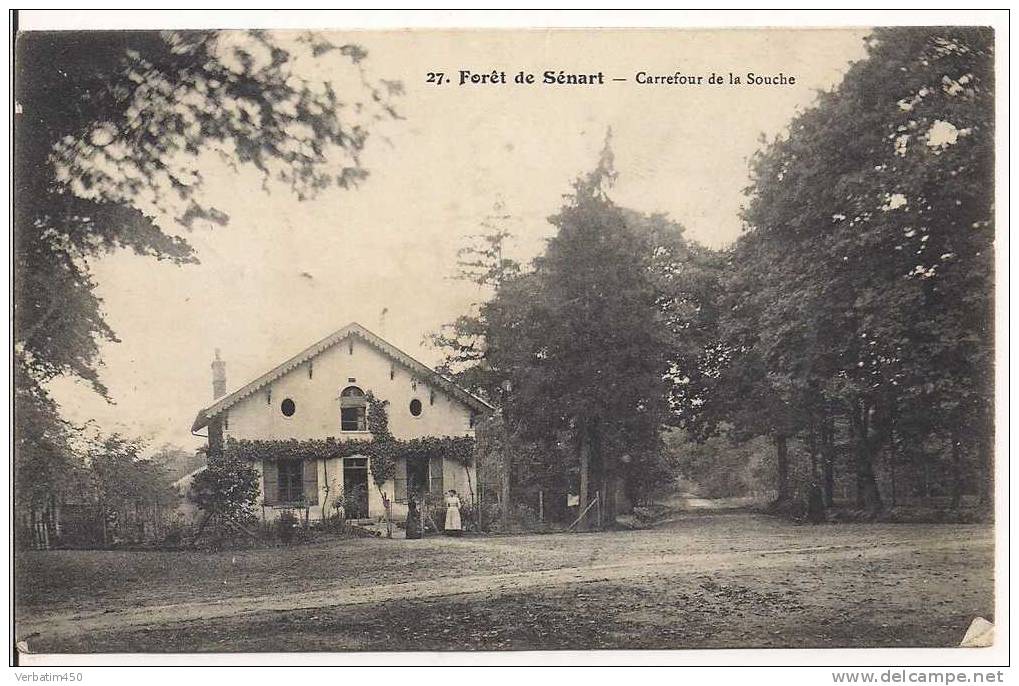 FORET DE SENART..CARREFOUR DE LA SOUCHE..ANIME......1917...VILLA - Sénart