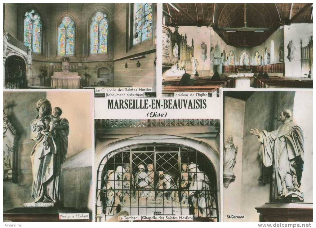 CPM 60 :  MARSEILLE EN BEAUVAISIS   Multi  Vues     VOIR  DESCRIPTIF  §§§§ - Marseille-en-Beauvaisis