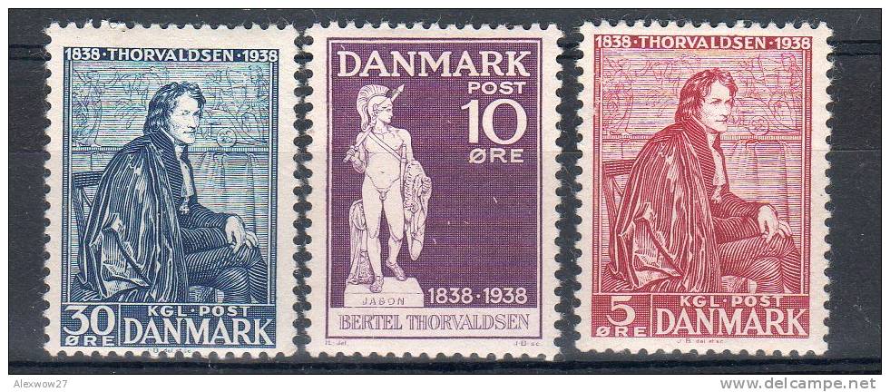 DANIMARCA / DANMARK 1938 -- THORVALDSEN -- * Rif .265/367 - Neufs