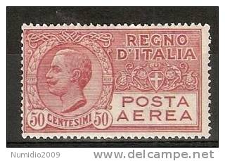 1926-28 REGNO POSTA AEREA 50 CENT MH * - RR7114 - Posta Aerea