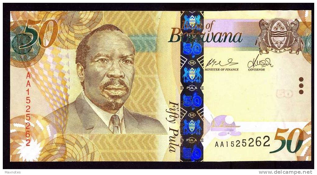 BOTSWANA : 50 Pula - 2005 - P32a - UNC - Botswana