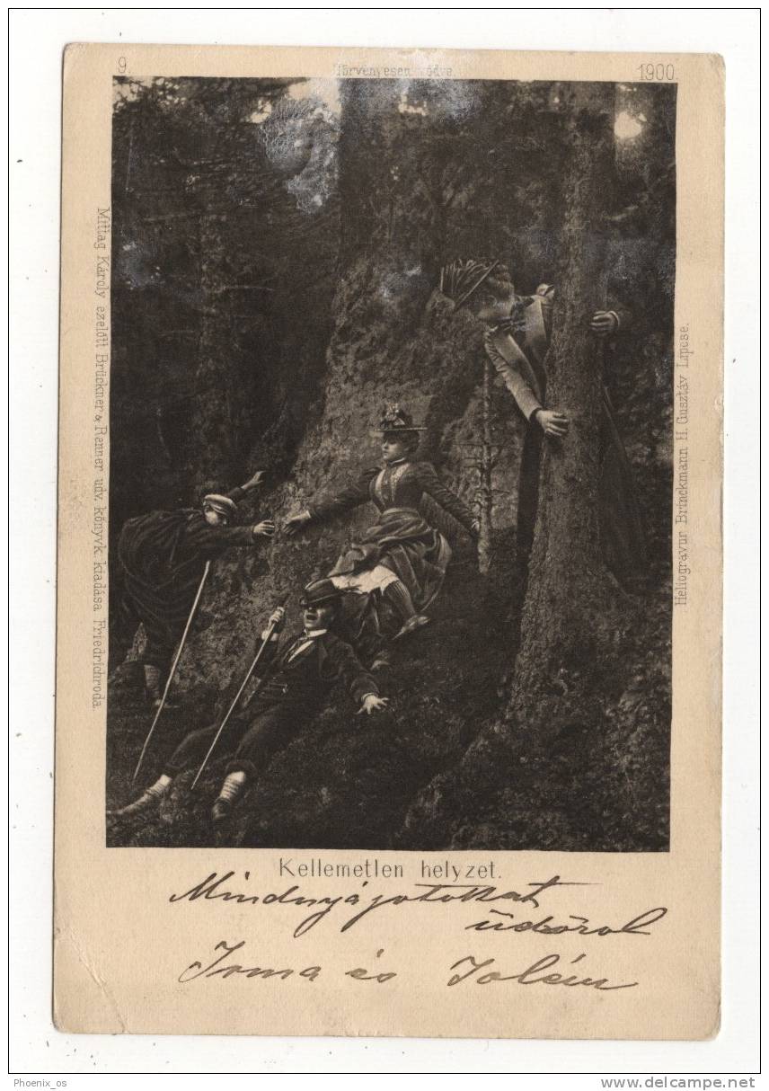 CLIMBERS In Embarrassing Situation, 1900 - Escalade