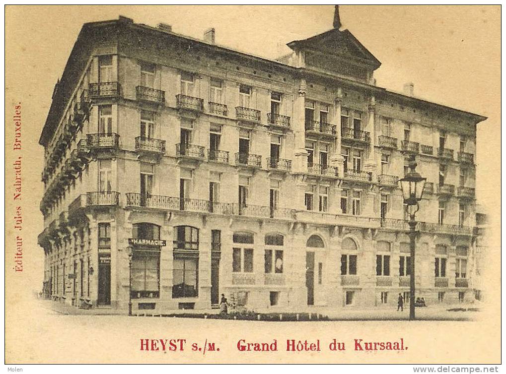 GRAND HOTEL DU KURSAAL HEYST-SUR-MER Voor 1906 Hoek Rechtsbovengeplakt KNOKKE HEIST LITTORAL KUST  2441 - Heist