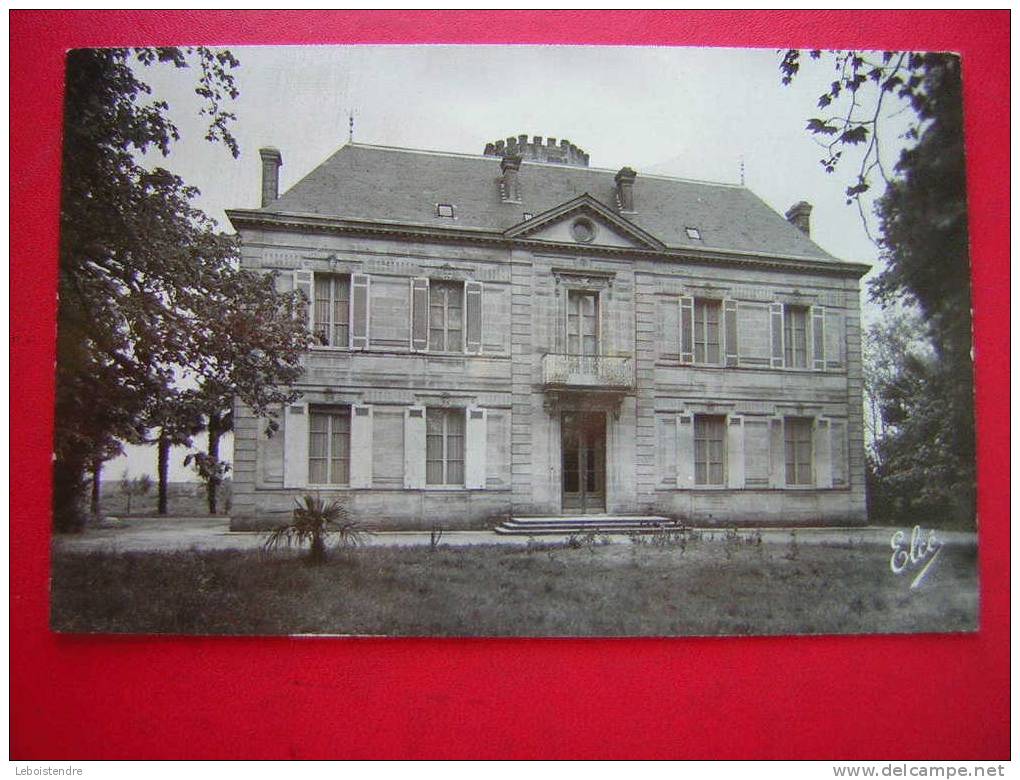 CPSM-33-GIRONDE-MARGAUX-CHATEAU " LA GURGUE " -VOYAGEE 1957-PHOTO RECTO/VERSO - Margaux