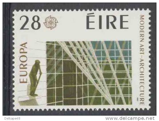 Ireland Irlande Eire 1987 Mi 623 ** „Bord Na Móna“, Dublin + Peat Cutter - Modern Art, Architecture - Europa Cept - Neufs