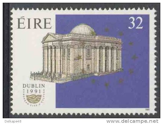 Ireland Irlande Eire 1991 Mi 756 ** City Hall, Dublin + Eur. Community Emblem / Rathaus - Eur. Capital Of Culture - Neufs