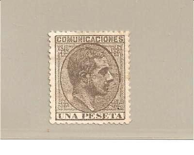 SpaMi.Nr.173/ SPANIEN -  Alfonso XII (1878) 1 Pta. * - Nuovi