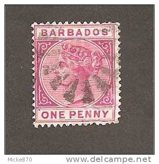 Barbades N°40 Oblitéré Victoria - Barbades (1966-...)