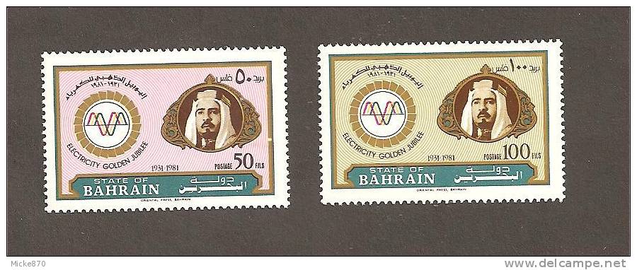 Bahrein N°301 Et 302 Neuf** Elélectrification Du Pays - Bahrein (1965-...)