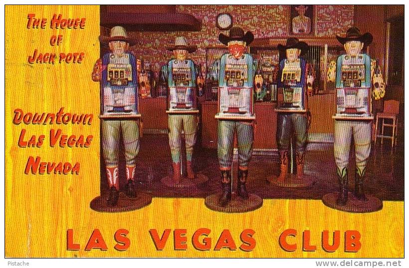 Las Vegas Club Nevada - Casino - Gambling - The House Of Jack Pot - Circulée En 1955 - 2 Scans - Las Vegas