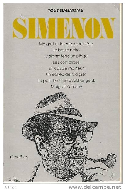 TOUT SIMENON  TOME 8  - OMNIBUS - 1995 - Simenon