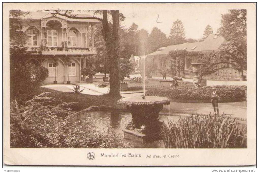 MONDORF-les-BAINS - Jet D'eau Et Casino - Mondorf-les-Bains