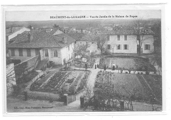 82 // BEAUMONT DE LOMAGNE - Vue Du Jardin De La Maison De Repos,  Passama édit - Beaumont De Lomagne