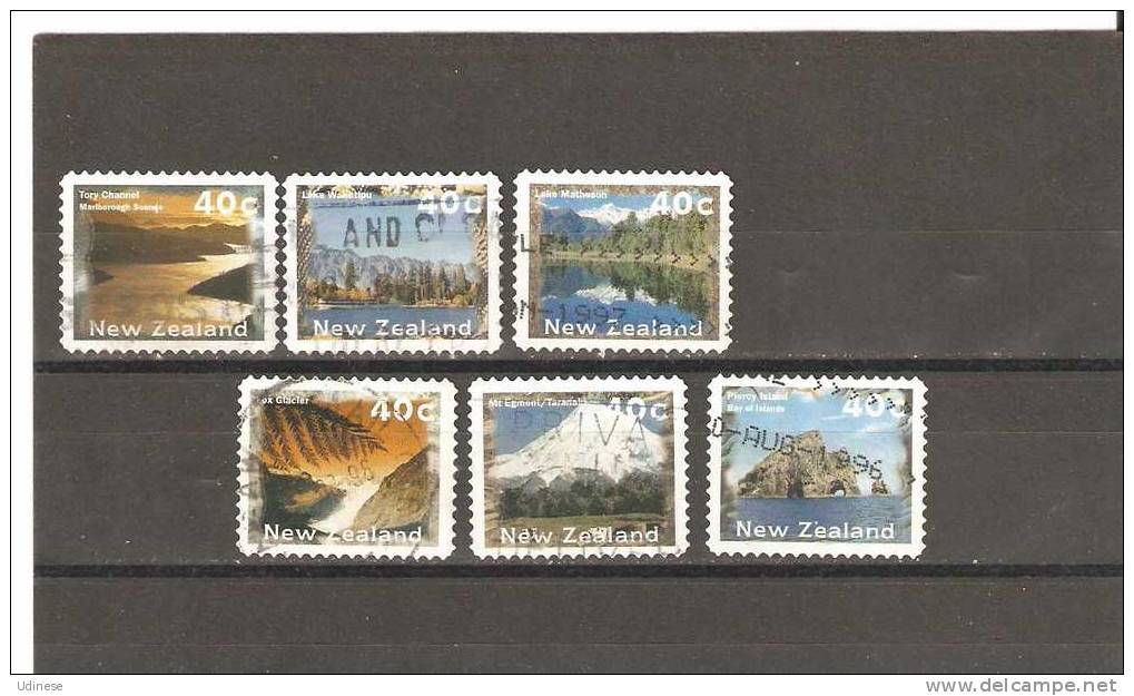 NEW ZEALAND 1996 - VIEWS - CPL. SET - USED OBLITERE GESTEMPELT USADO - Used Stamps