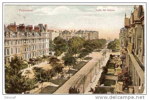 FOLKESTONE - Castle Hill Avenue - 1908 - LITHO - Folkestone