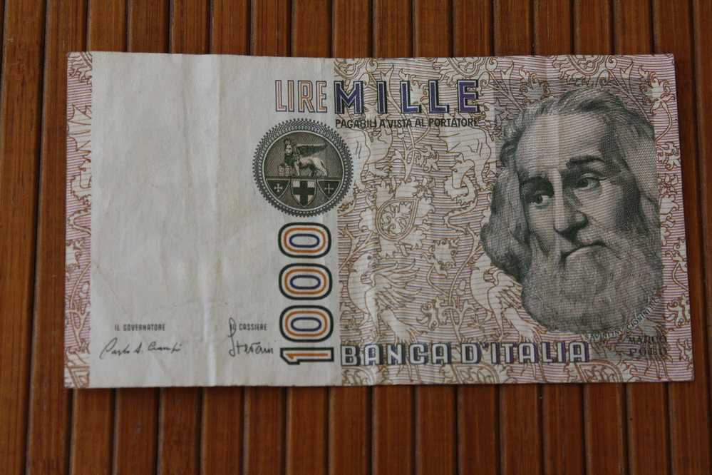 Billet De Banque -- Bank - Banco De ITALIA  1000 LIRES - 1000 Liras