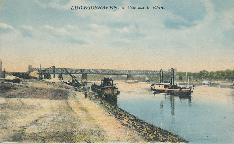 V 151 / CPA ALLEMAGNE - LUDWIGSHAFEN   VUE SUR LE RHIN - Ludwigshafen