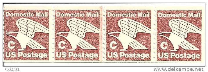 US Scott 1947 Line Strip Of 4 - C Postage - 20 Cent  - Mint Never Hinged - Roulettes