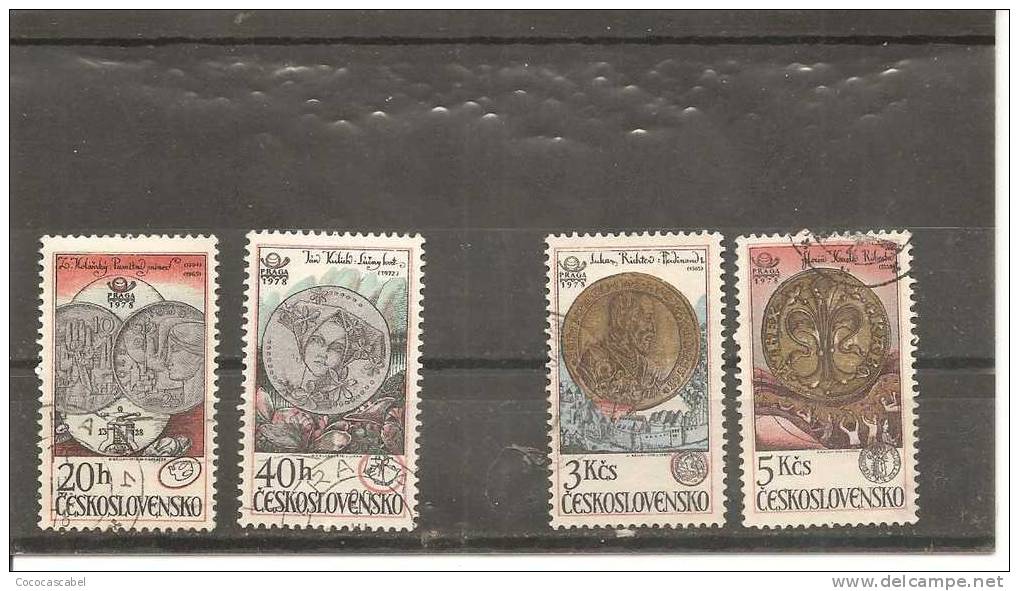 Checoslovaquia - Czechoslovakia Nº Scott  2161-62, 2164-65 - Yvert 2258-59, 2261-62 (usado) (o). - Used Stamps
