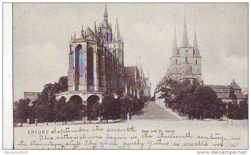 B4602 Germany Erfurt Dom Mit St Severi Not Used Perfect Shape - Erfurt