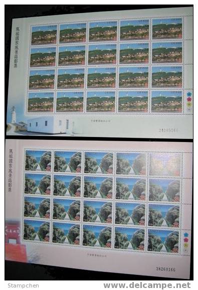 2004 Matzu Scenic Area Stamps Sheets Lighthouse Fort Mount Rock Liquor Wine - Vins & Alcools