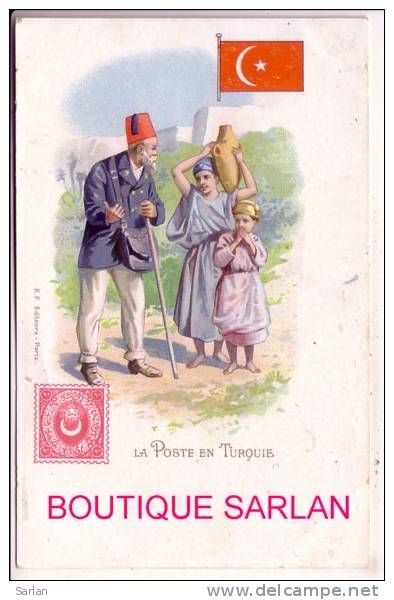 TURQUIE  , La Poste En TURQUIE (drapeau Langage Facteur Timbre Stamp ) *4662 - Turkey