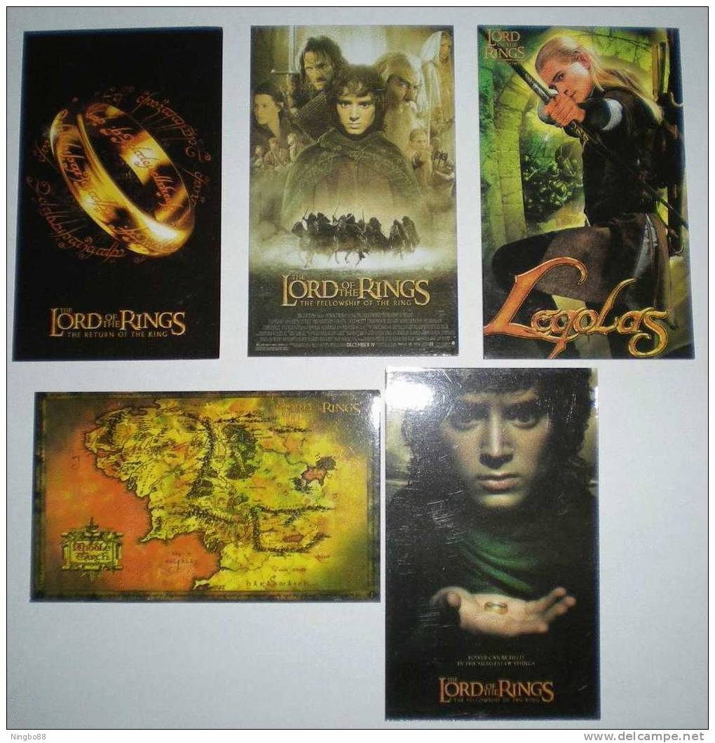 China 2005 Dada Poster Set Of 5 Clean Calendar Card :The Lord Of The Rings,Paper Material - Otros