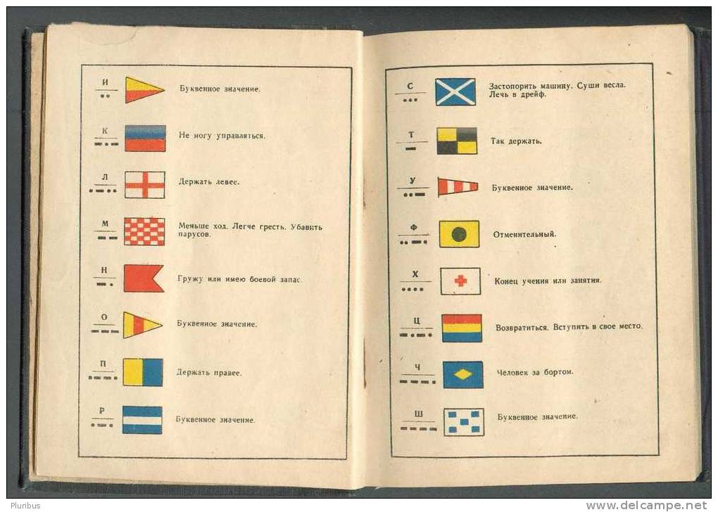 1940 WW II RUSSIA USSR MANUAL OF SHIP SIGNALS, NAVY - Langues Slaves