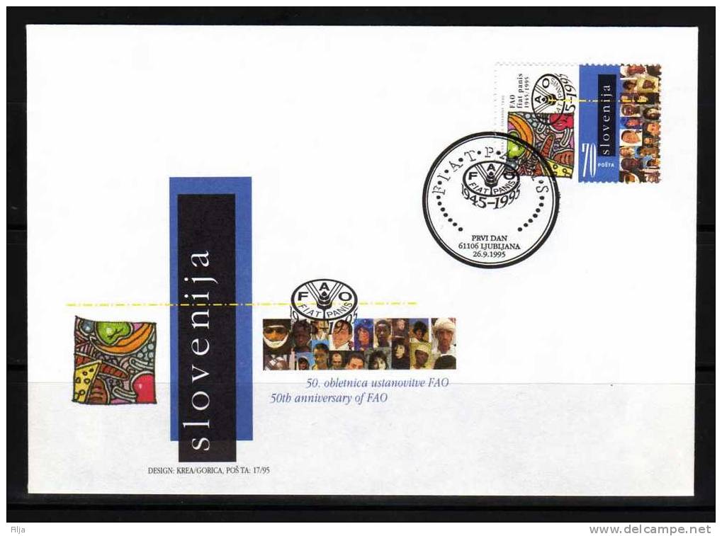 Slovenija 1995 Mi.No.-123 FDC - Slovenia