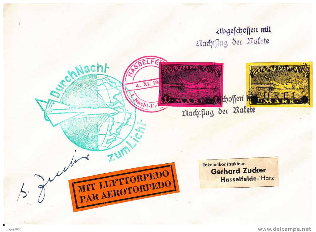 Rocketmail - Raketpost, Hasselfelde 1933, Zucker (X12849) - Sonstige (Luft)