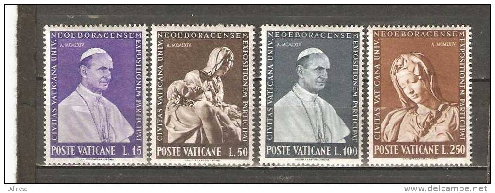VATICAN 1964 - EXPO NEW YORK - CPL. SET - MNH MINT NEUF - Unused Stamps