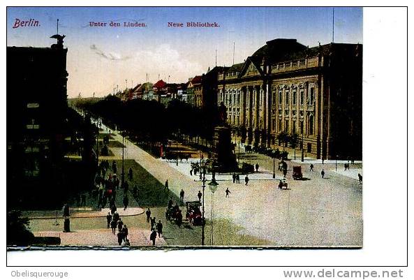 BERLin UNTER DEN LINDEN  VERS 1905 TRAMWAYS ATTELAGES - Brandenburger Door