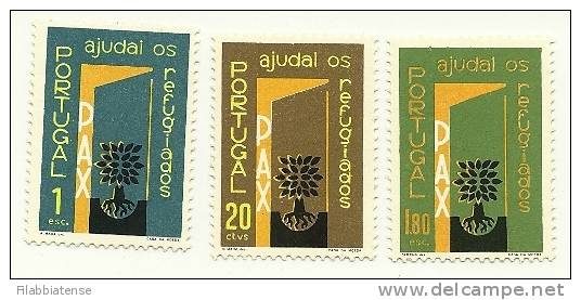 1960 - Portogallo 861/63 Anno Rifugiato   +++++++ - Nuovi